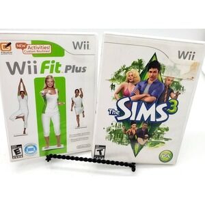 The Sims 3 Wii Fit Plus lot of 2 (Nintendo Wii) CD  Disc Tested
